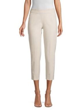 Piazza Sempione Beige Pinstriped pants